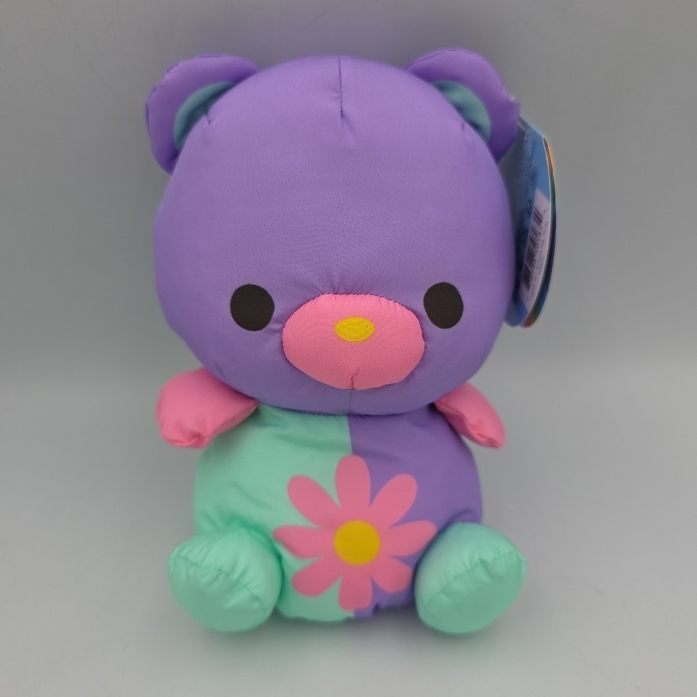Swisheez Teddy Bear Stuffed Animal Plush 7" Soft Retro Style Sensory Nylon Lovey